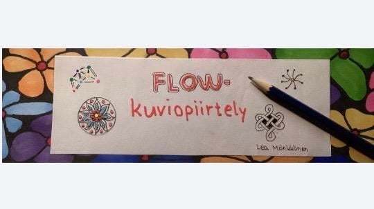 ”Kuviot ruudukossa”, FLOW-kuviopiirtely osa 5 by Lea Mönkkönen